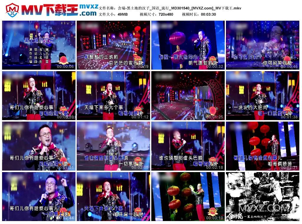含瑞-黑土地的汉子_国语_流行_MD301540